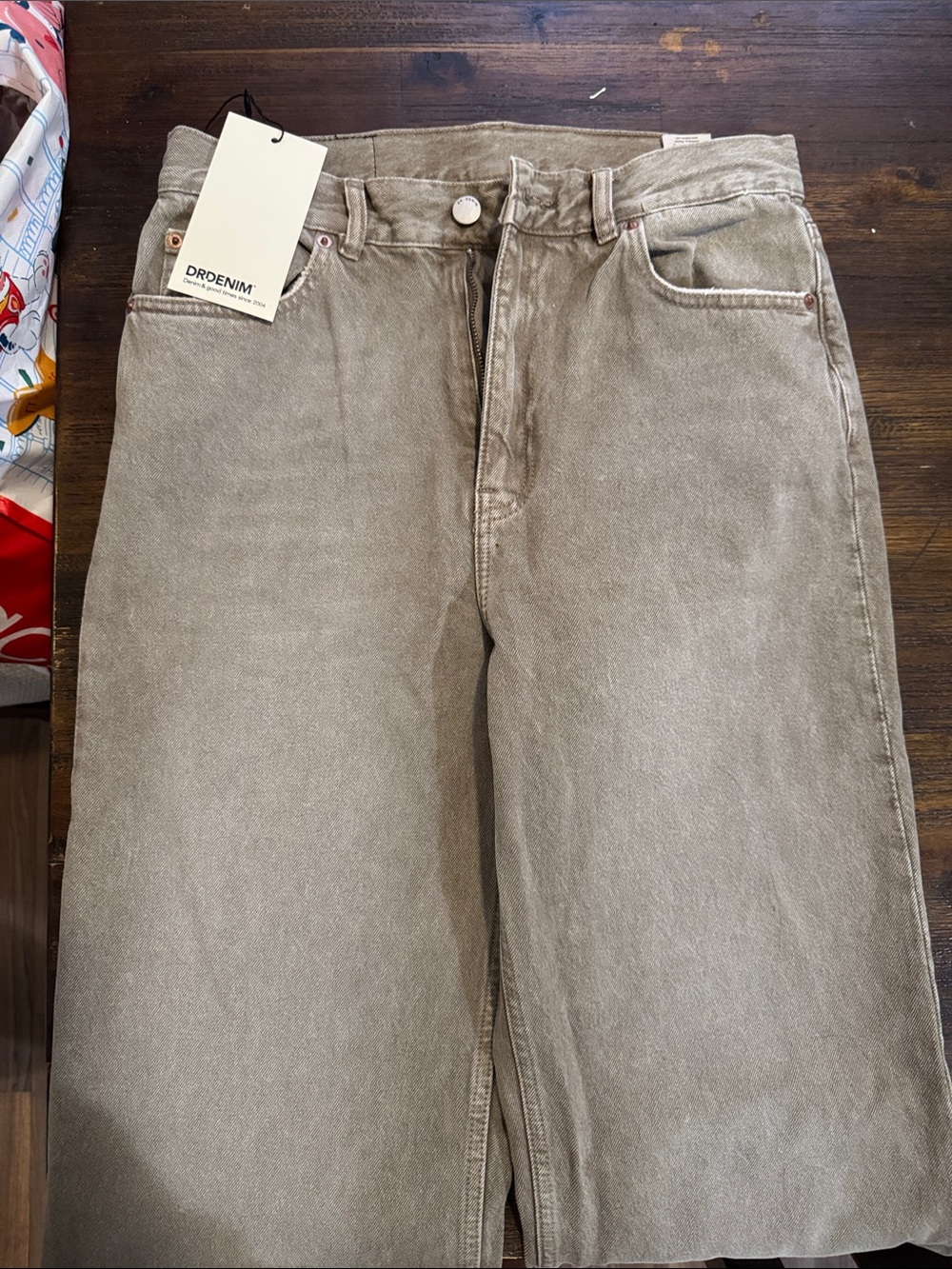 Dr. Denim Straight Leg Jeans in Taupe
